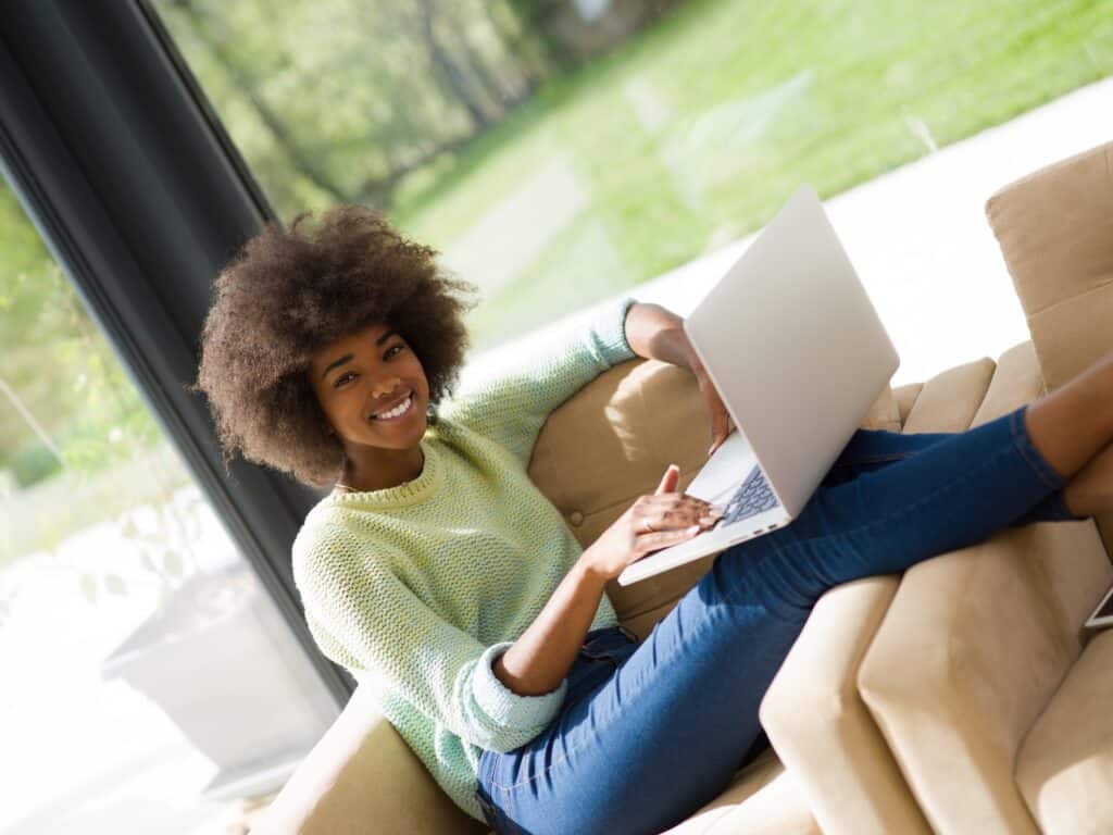 Young Woman On Laptop